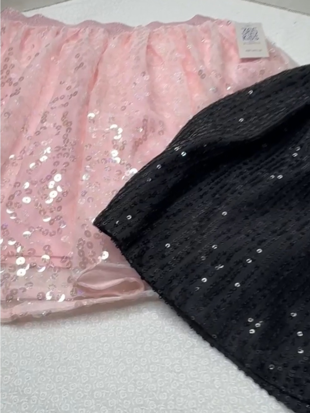 365 kids & Btween Skirts sequence girls size 10 black and pink NWT * 2 Skirts *